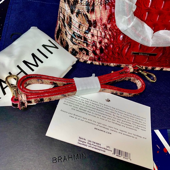 Brahmin in Ruby red Satchel - Picture 15 of 16
